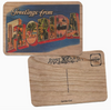 Greetings From florida Wood Postcard 
