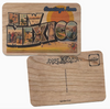 Greetings From new mexico Wood Postcard 