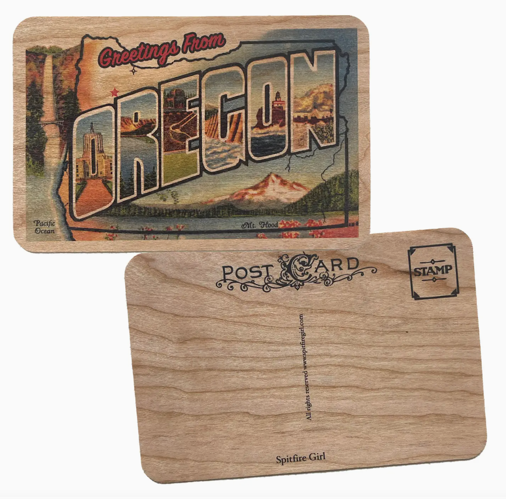 Greetings From Wood Postcard