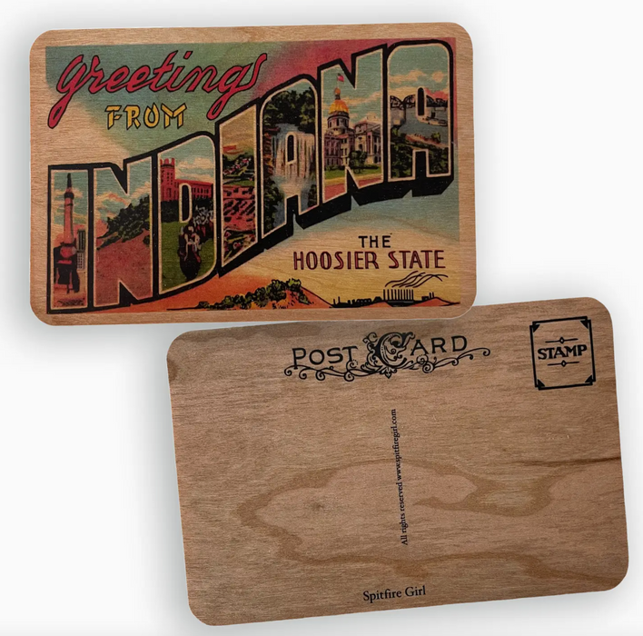 Greetings From Wood Postcard