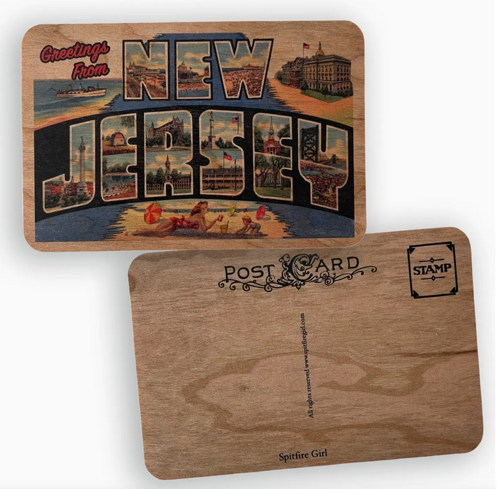 Greetings From new jersey postcard