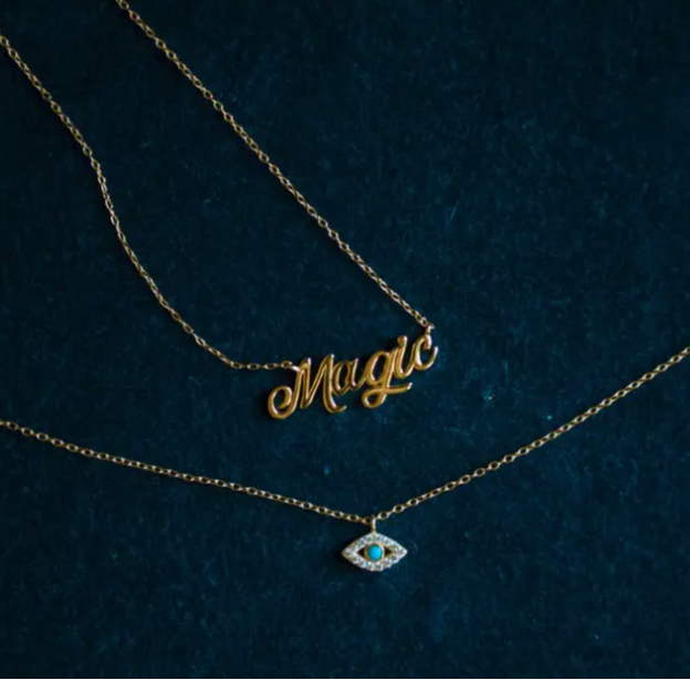 Gold Nameplate Necklaces