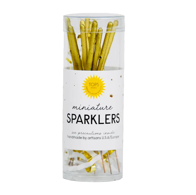 Gold Mini Sparklers in Tube