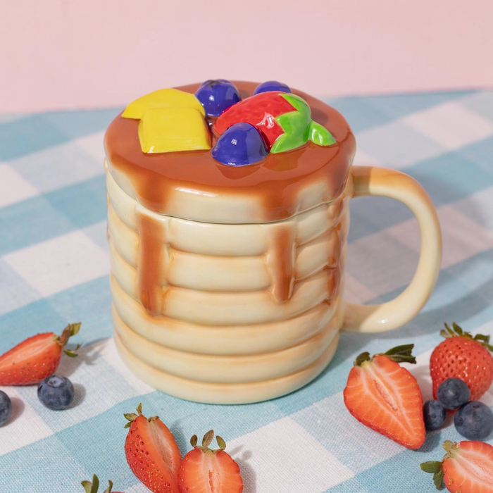 Pancake Mug with Lid