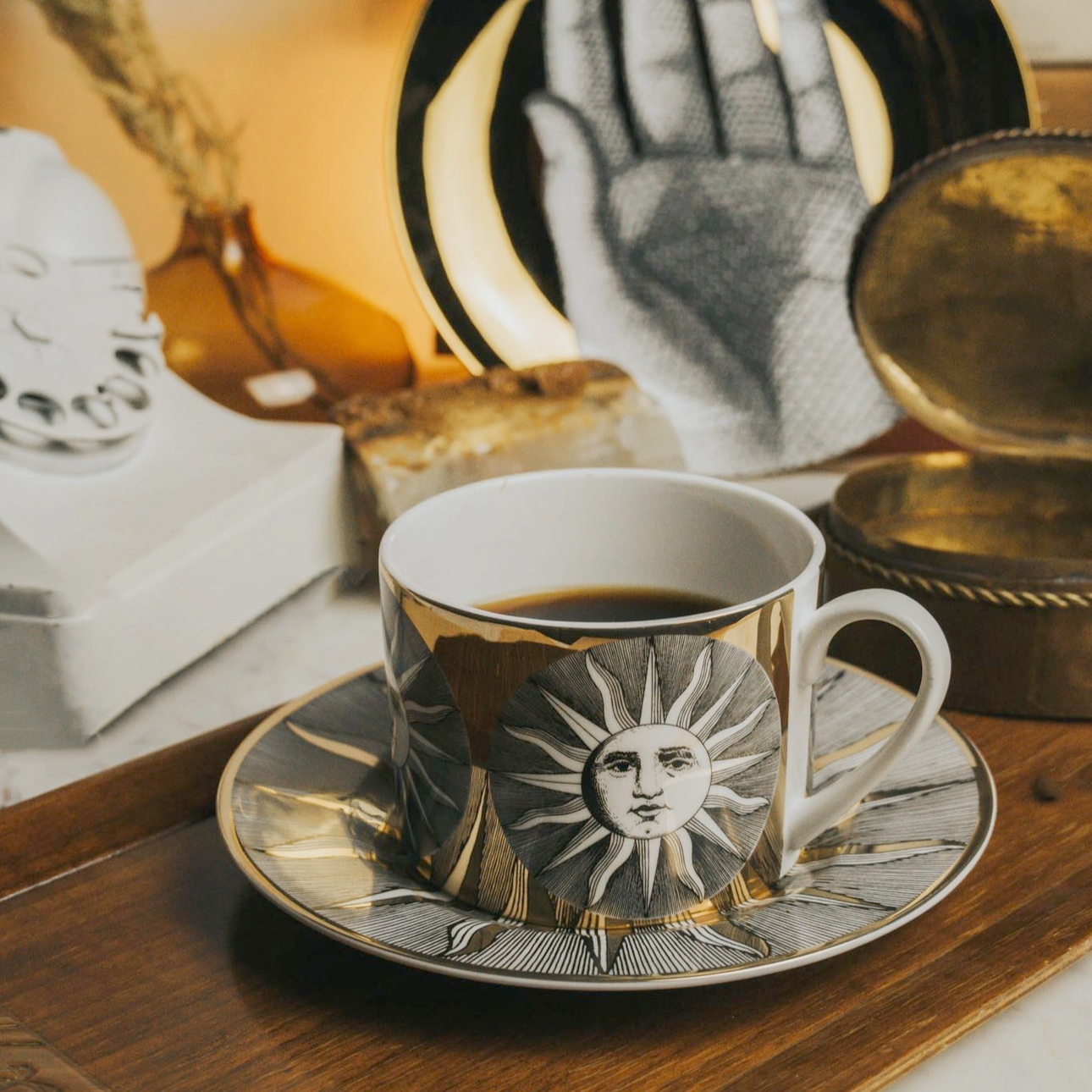 Teacup and Saucer Set - Celestial Radiance