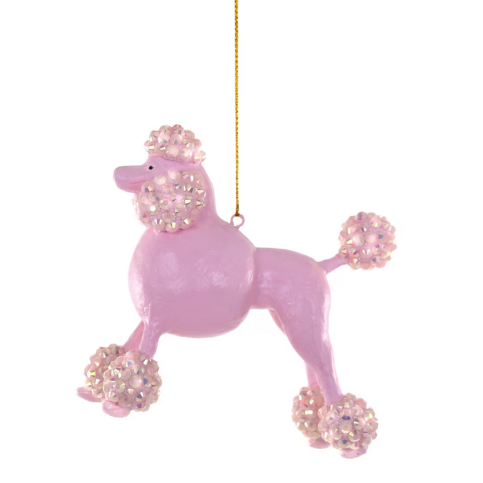 Pink Poodle Ornament