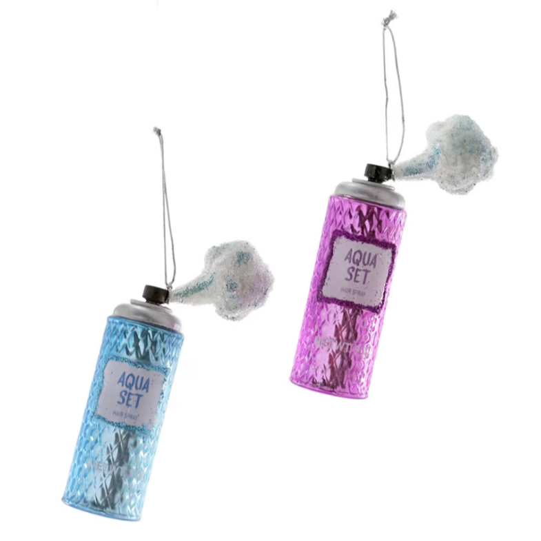 Hairspray Glass Ornament