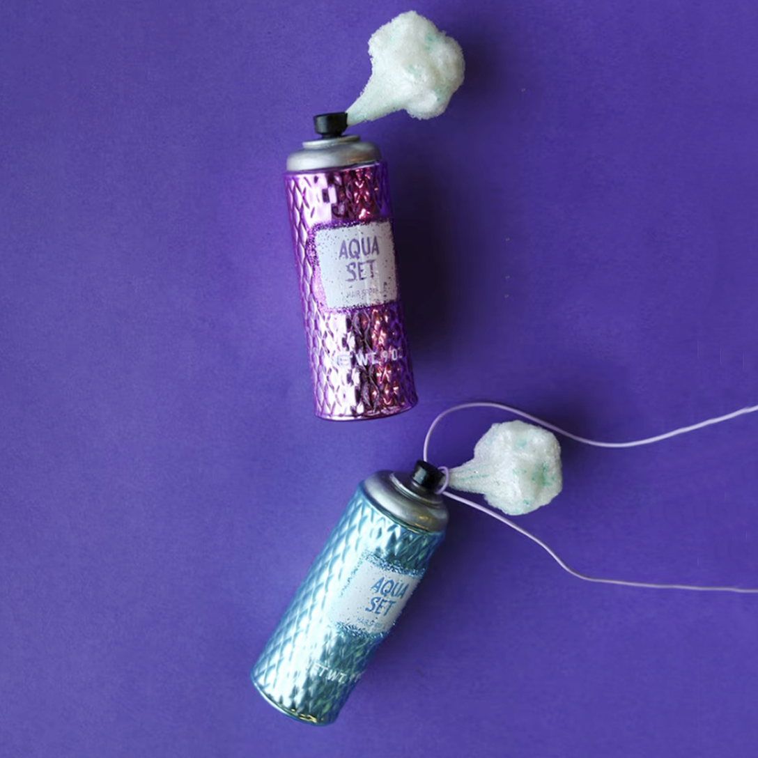 Hairspray Glass Ornament