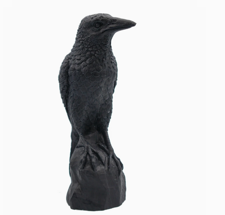 Perched Raven Candle