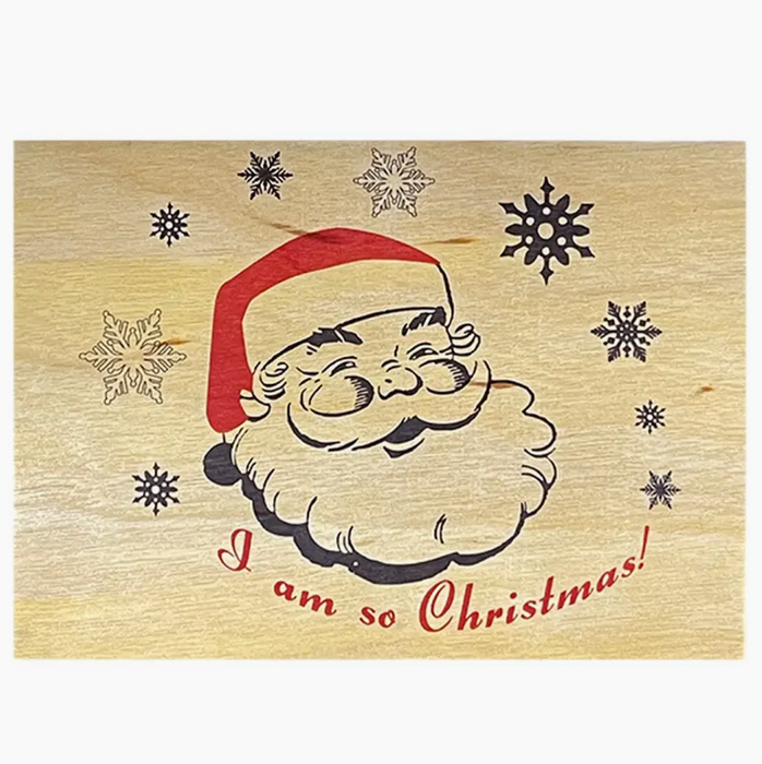 Wood Card Folding - So Christmas