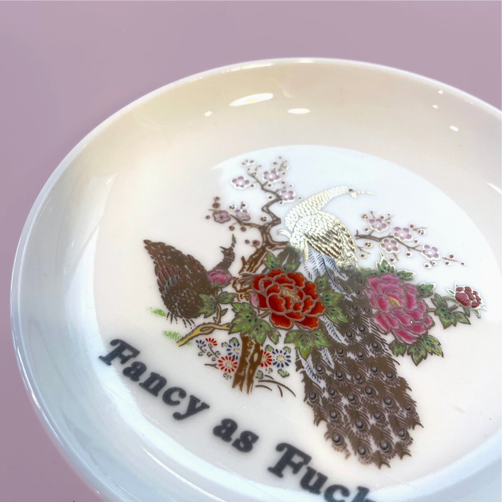 Fancy As Fuck Peacock Trinket Tray