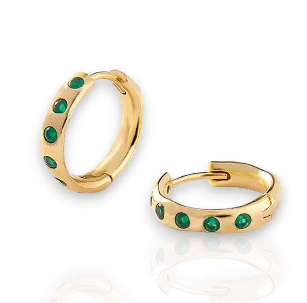 Gilded Arc Hoops