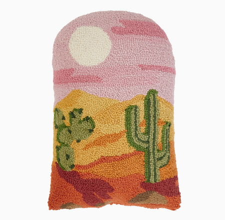 Western Desert Scene Shaped Hook Pillow