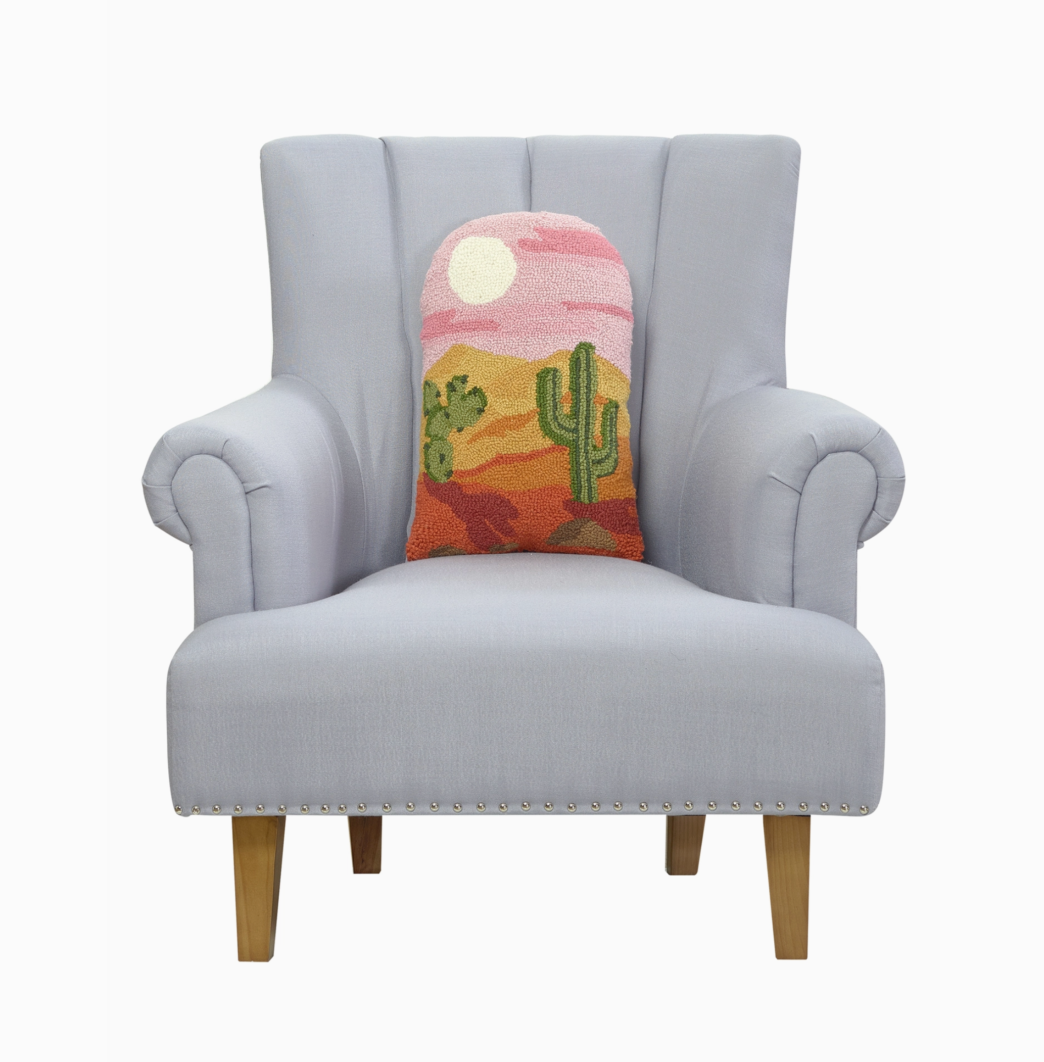 Western Desert Scene Shaped Hook Pillow
