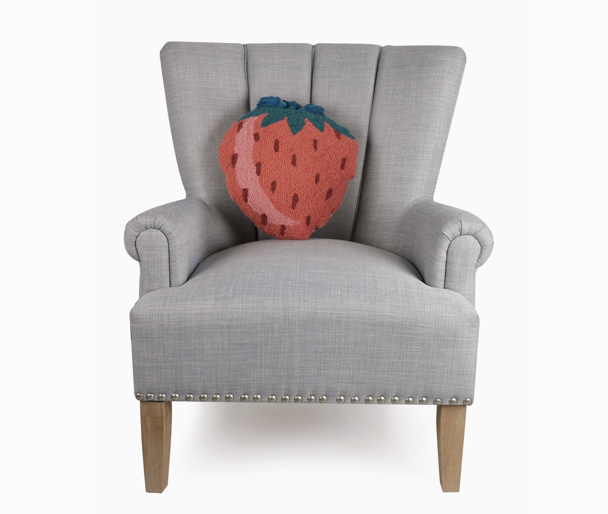 Strawberry W/Tassels Shaped Hook Pillow