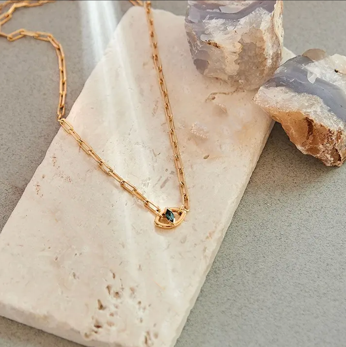 Sapphire Sentinel Necklace