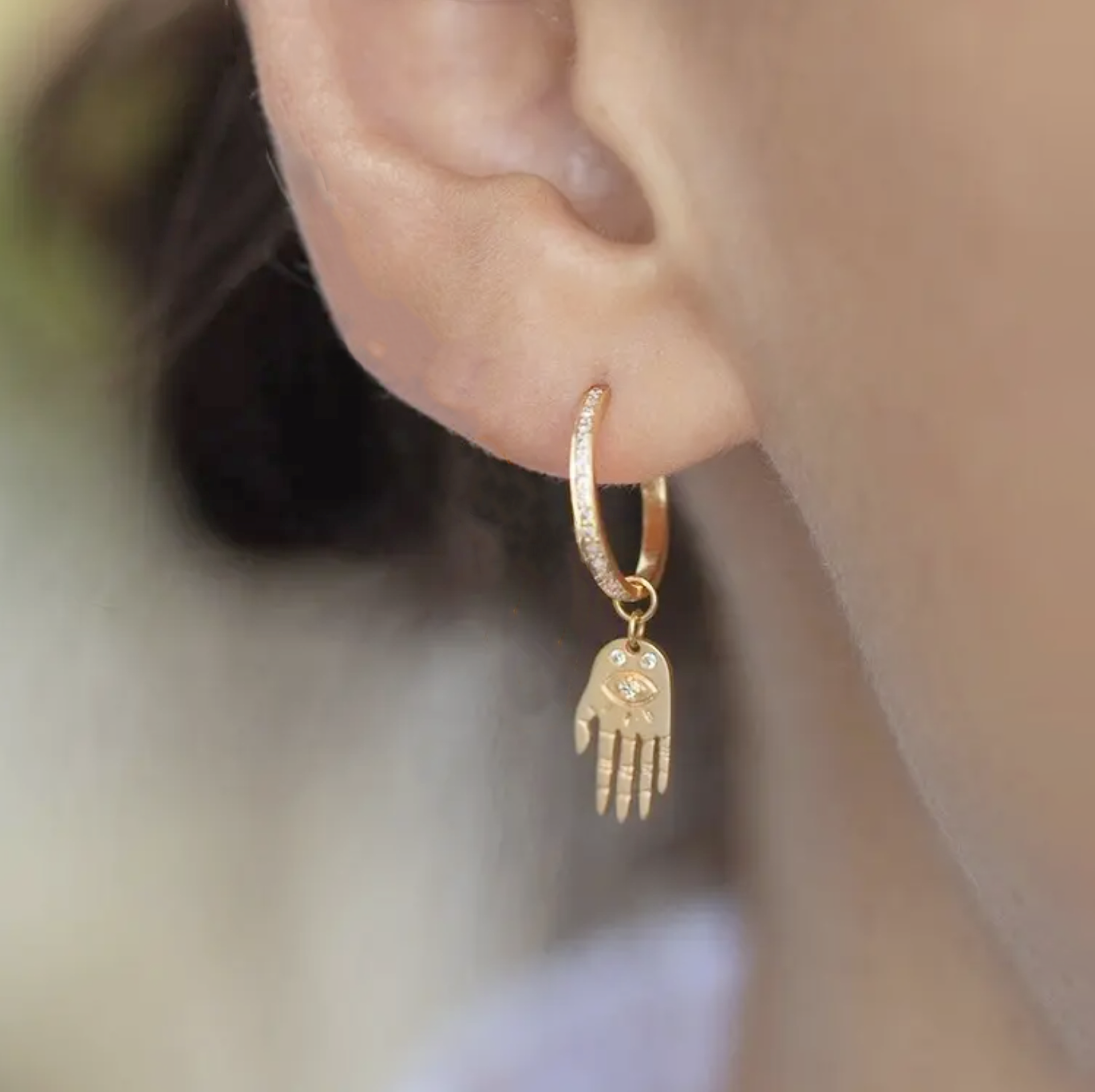 Guardian Hoop Earrings