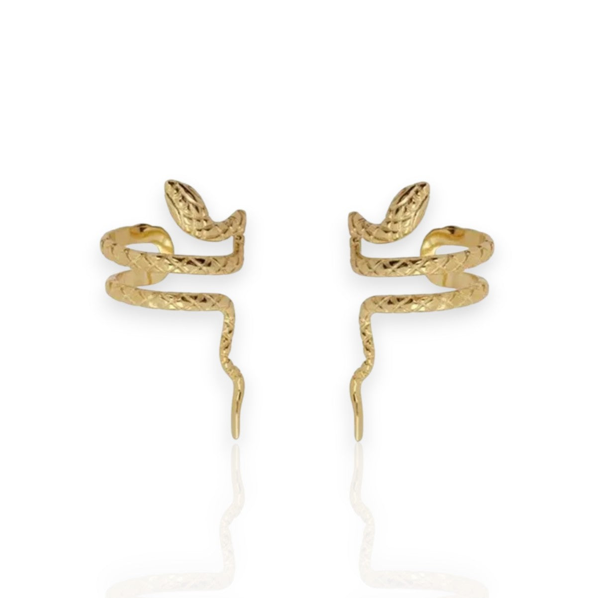 Serpent Coil Ear Cuffs