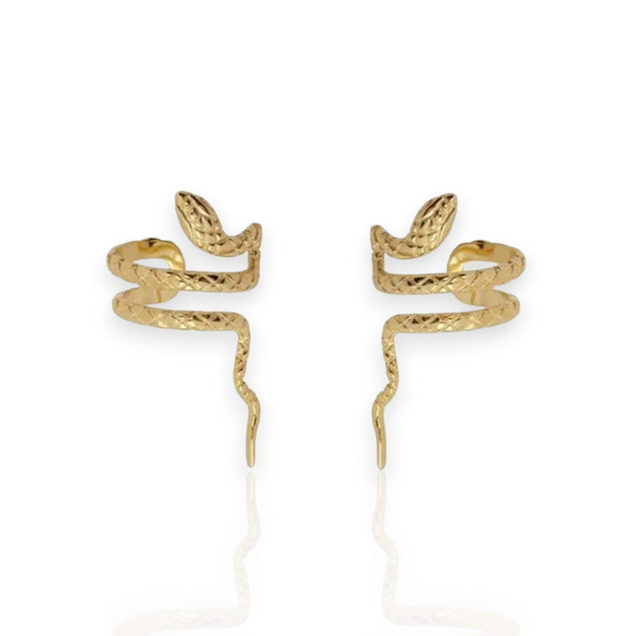 Serpent Coil Ear Cuffs