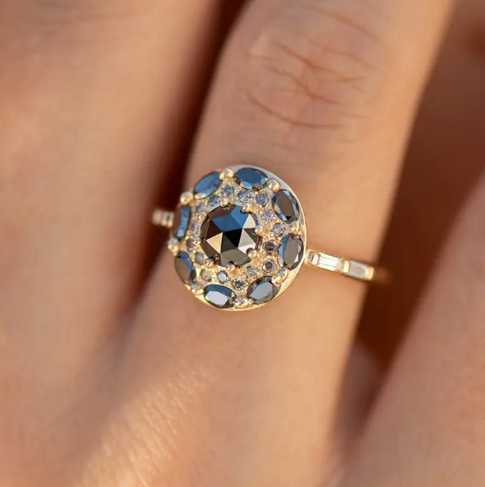 Obsidian Crest Ring