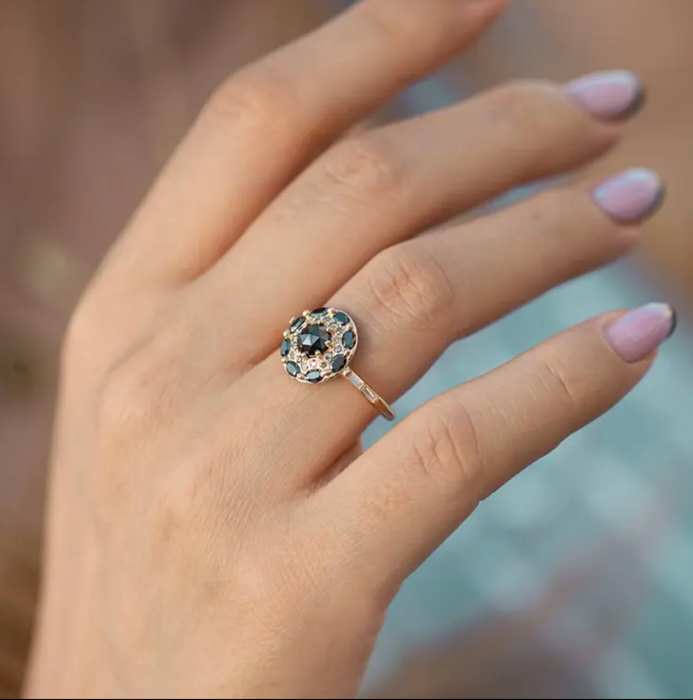 Obsidian Crest Ring