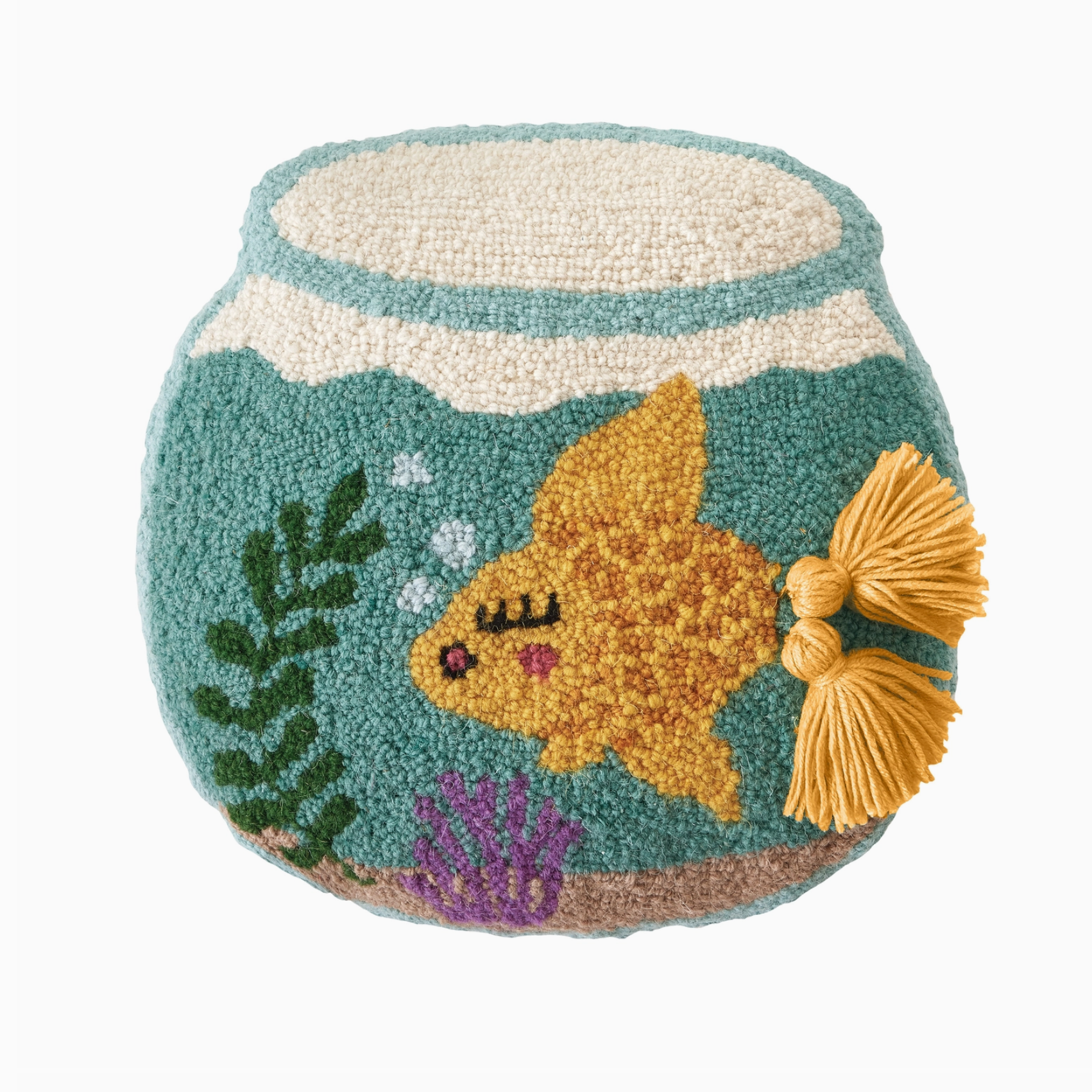 Goldie with Tassels Hook Pillow