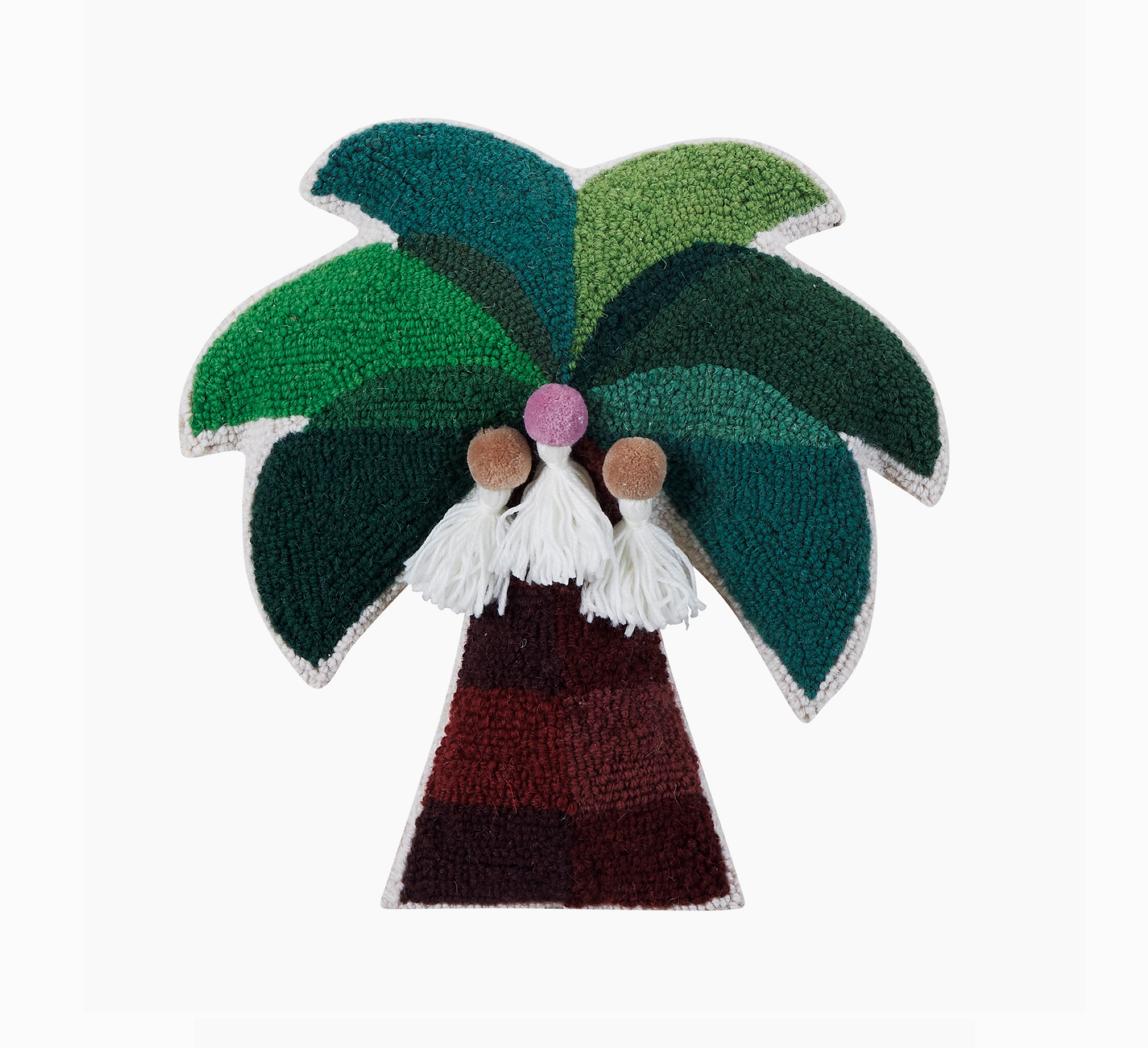 Palmita Hook Pillow W/Pom Tassels - Jungalow