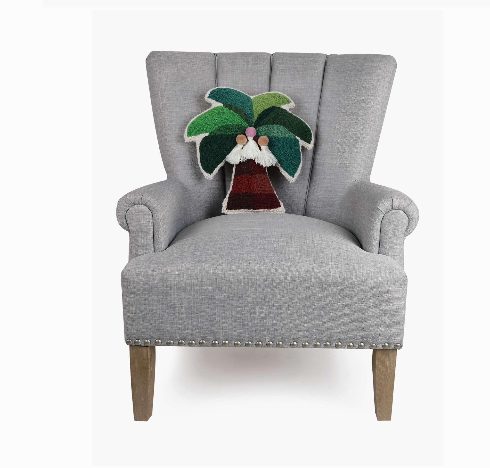 Palmita Hook Pillow W/Pom Tassels - Jungalow