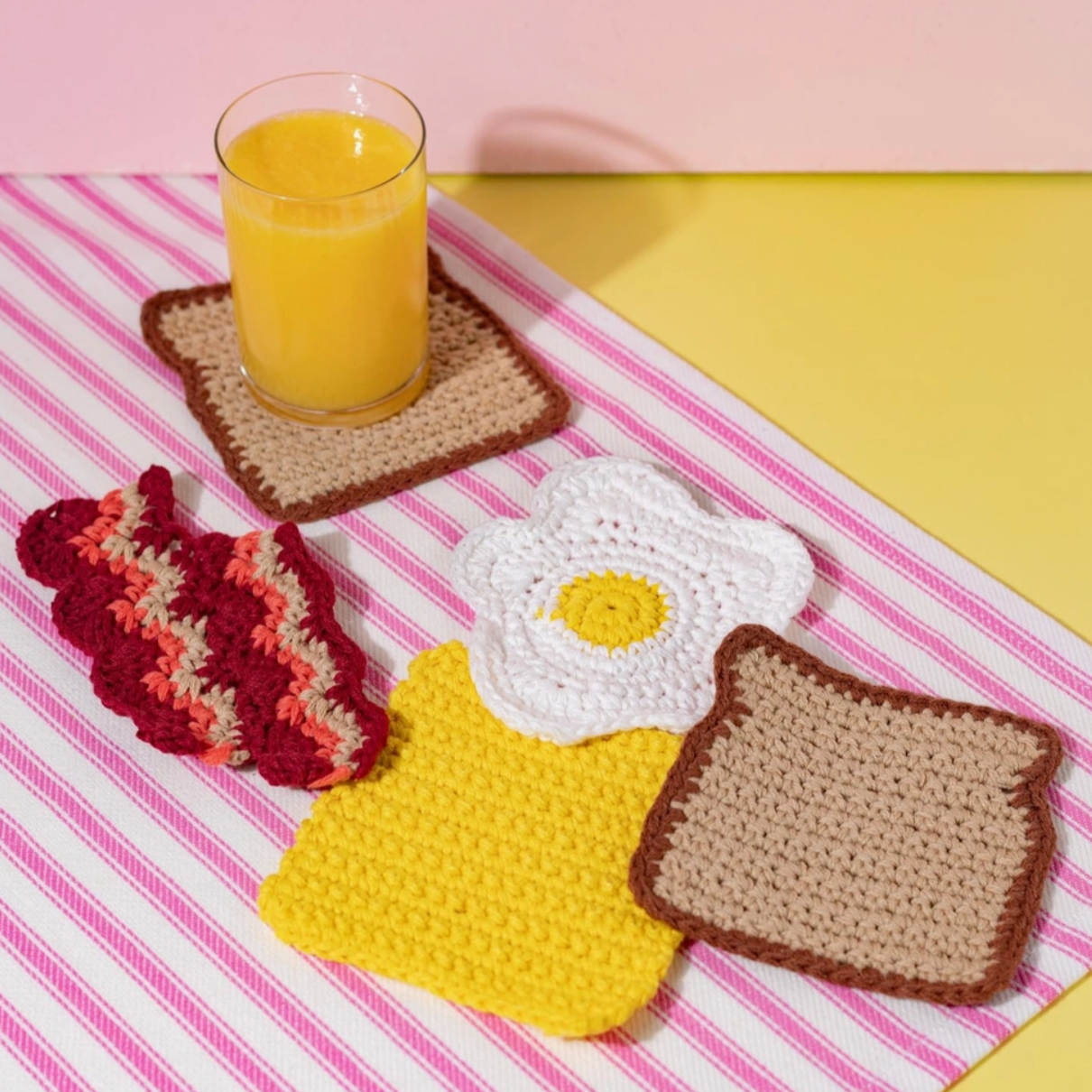 Bacon Egg Cheese Coaster Set