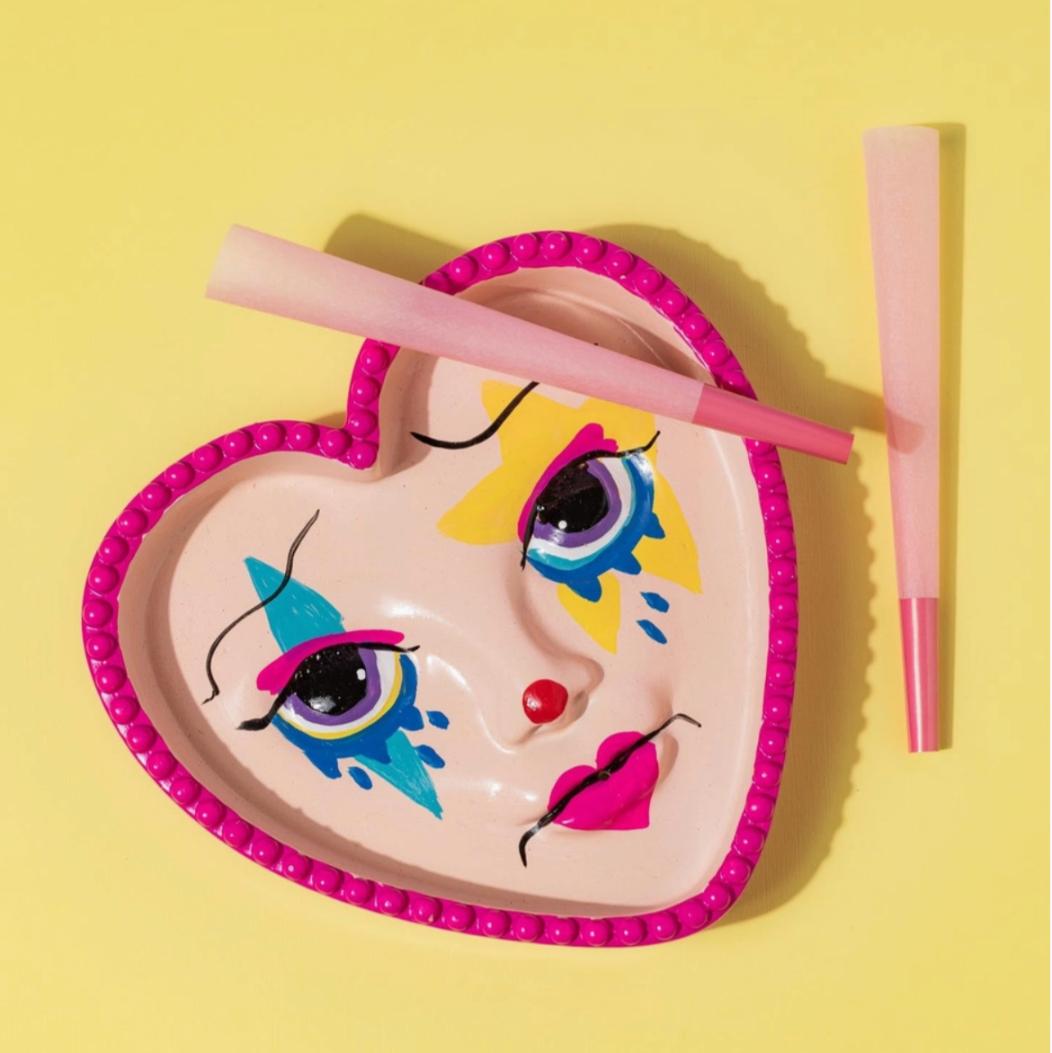 Clown Girl Ashtray Incense Holder
