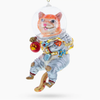 Cat the Astronaut Glass Ornament