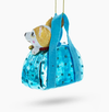Chic Chihuahua Inside Designer Handbag Glass Ornament