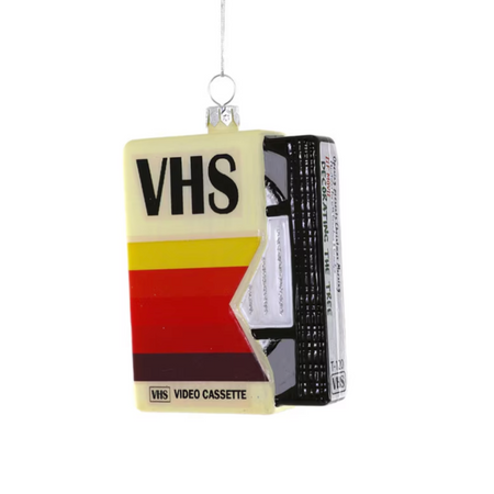 VHS Tape Glass Ornament