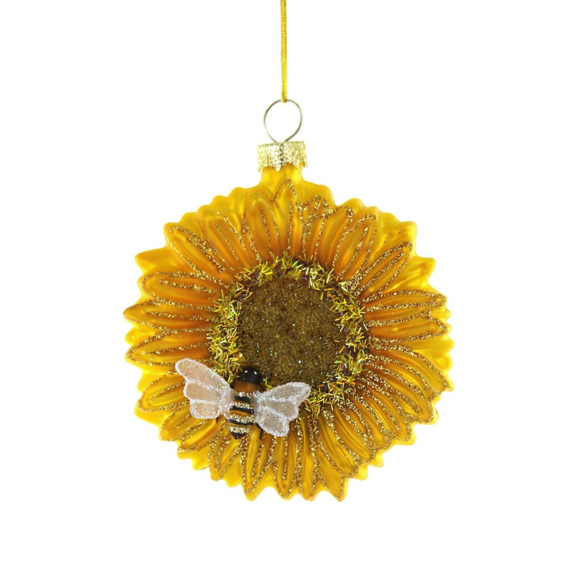 Sunflower With Bee Ornament