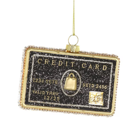 Black Credit Card Ornament