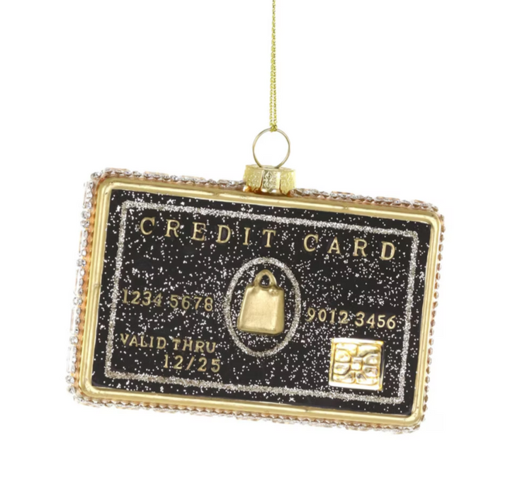 Black Credit Card Ornament