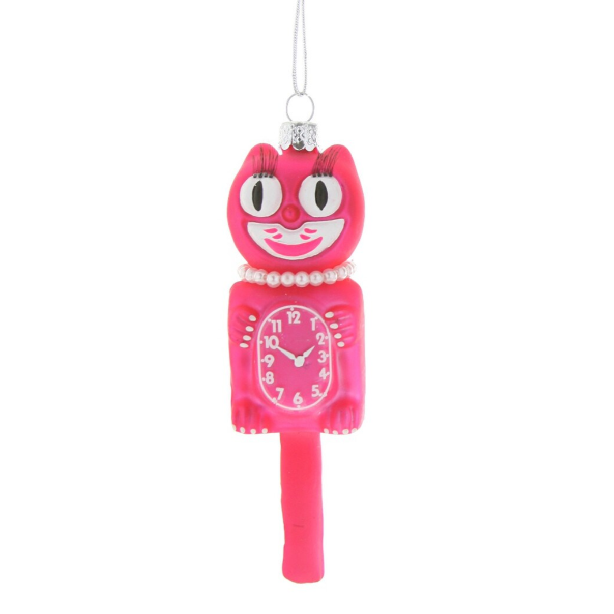 Retro Cat Clock Ornament