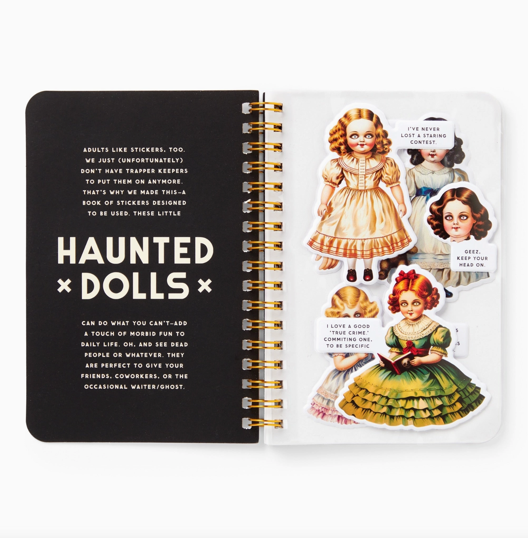 Brass Monkey Haunted Dolls Sticker Book