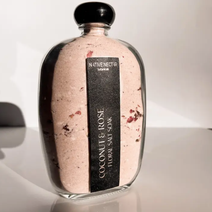 Coconut & Rose Floral Salt Soak