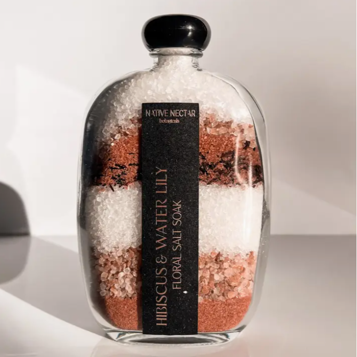 Hibiscus & Waterlily Floral Salt Soak
