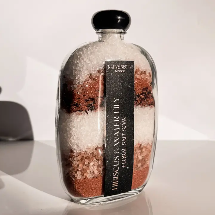 Hibiscus & Waterlily Floral Salt Soak