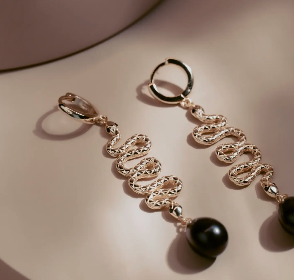 Serpent Drop Earrings