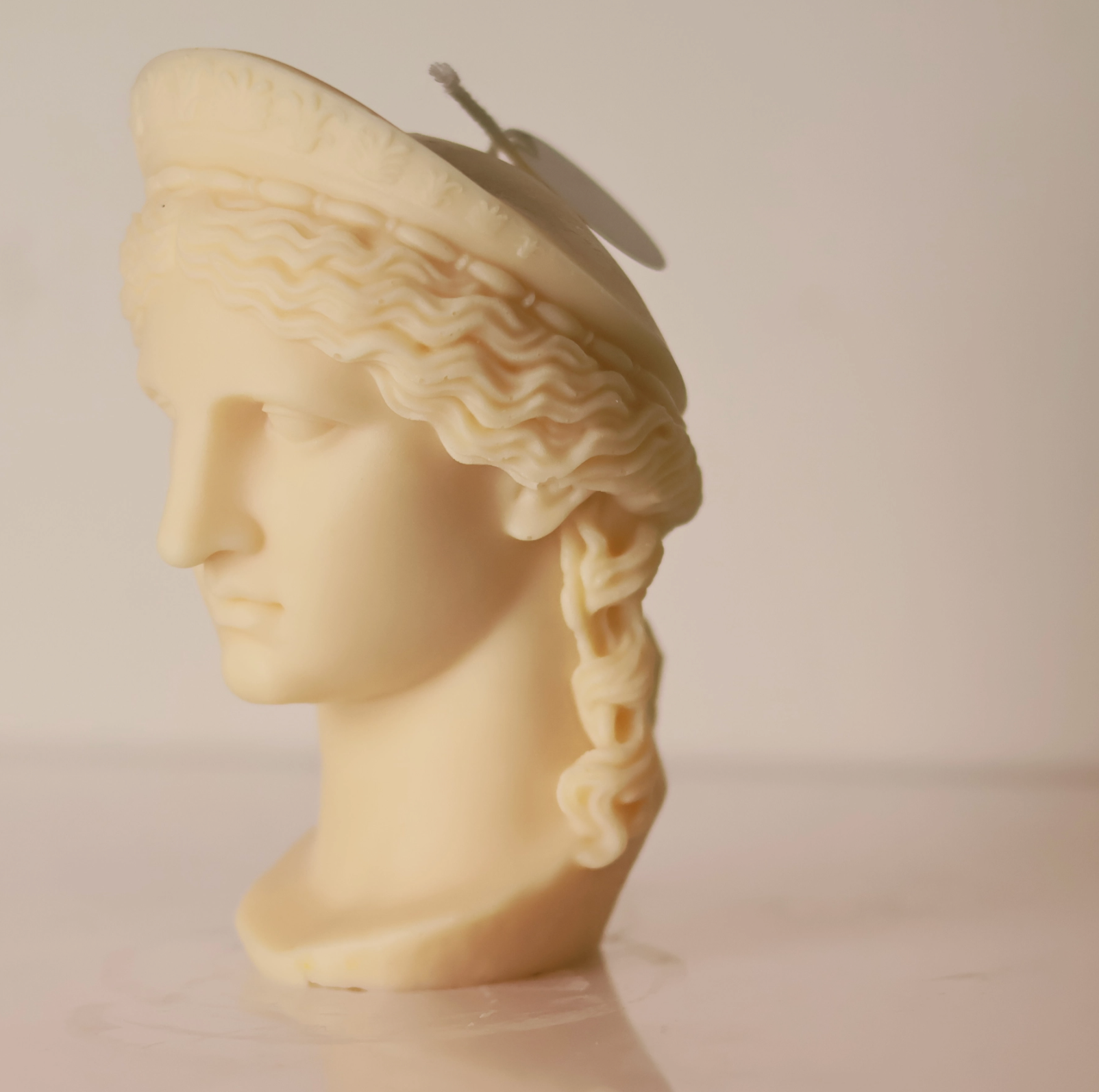 Hera Greek Goddess Bust Statue Candle
