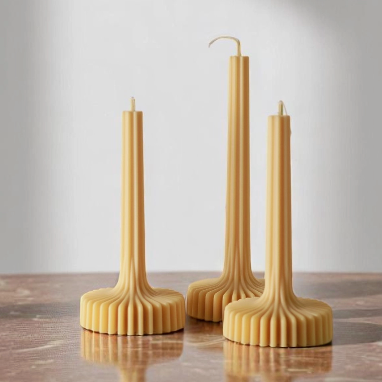 Stripe Vase Column Candle - Pillar