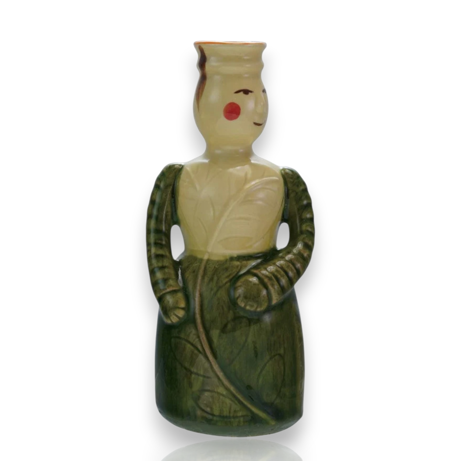 Stoneware Woman Shaped Taper Holder 