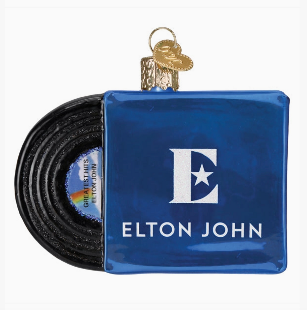 Elton John Greatest Hits Album Ornament