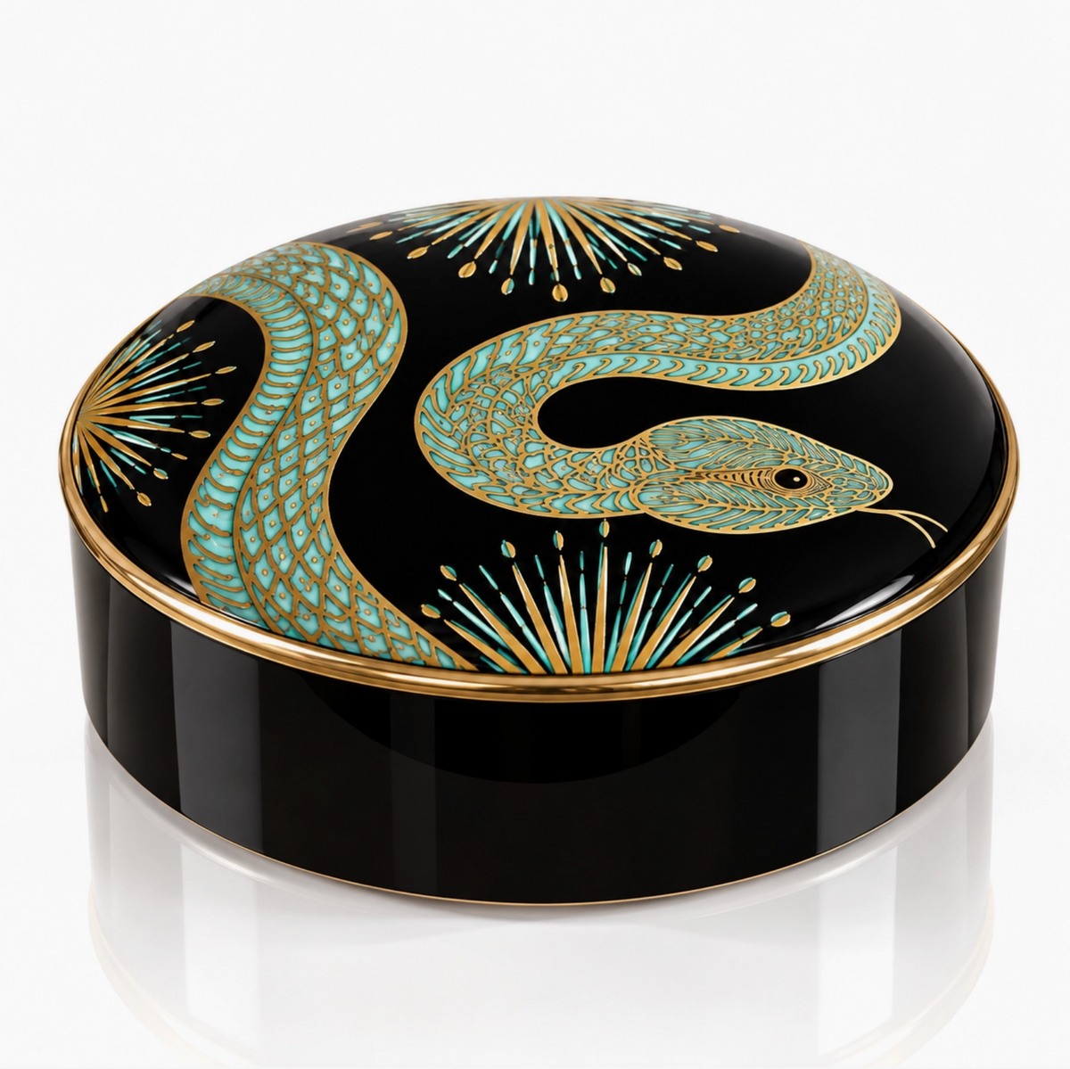 Golden Age Serpent Porcelain Box | Spitfire Girl