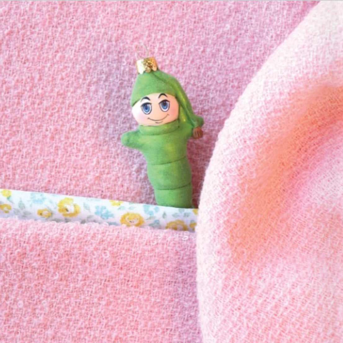 Glow Worm Glass Ornament