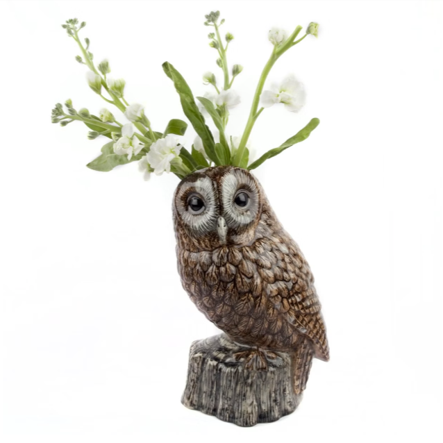 Tawny Owl Flower Vase