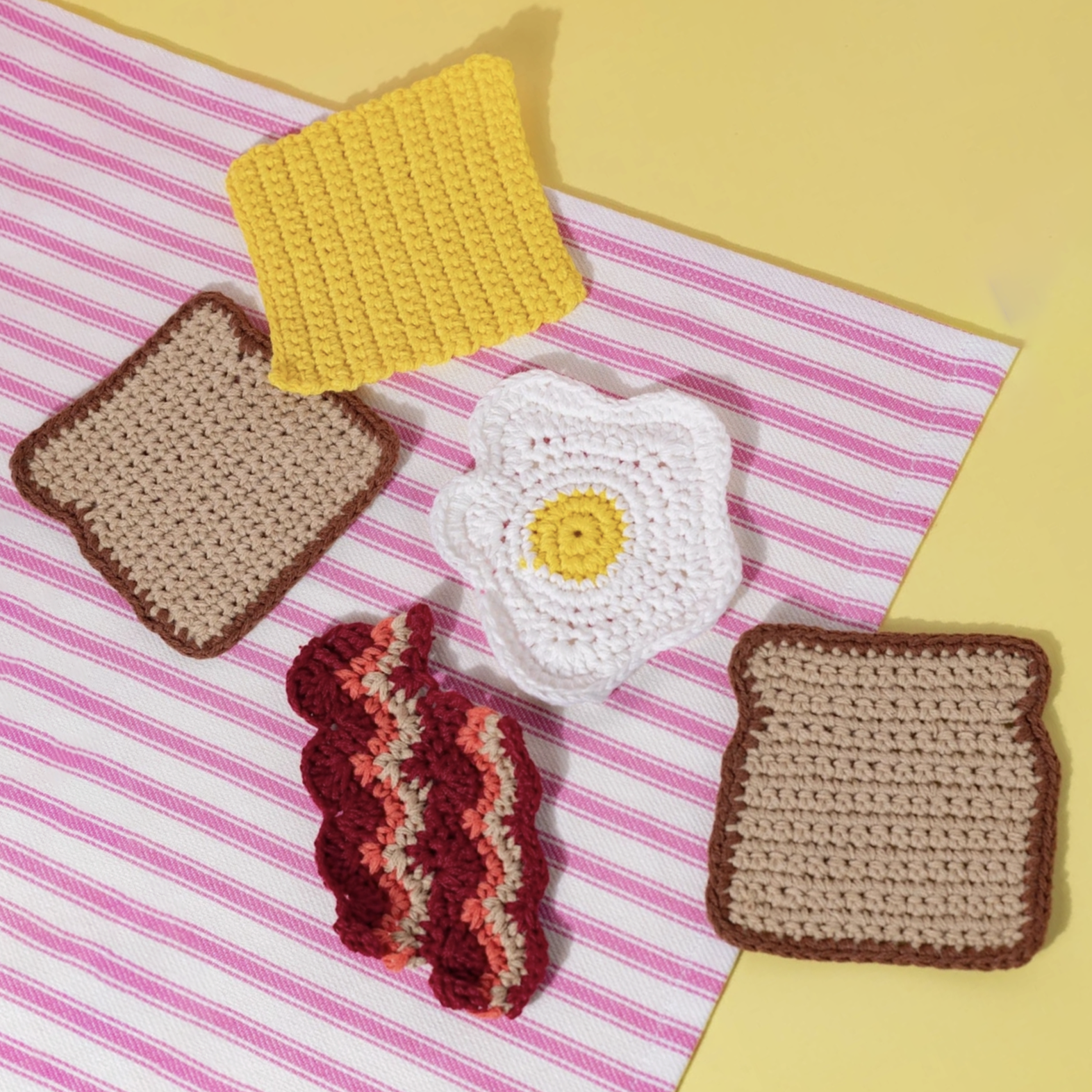 Bacon Egg Cheese Coaster Set